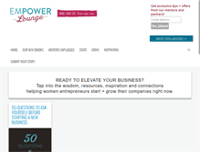 Tablet Screenshot of empowerlounge.com